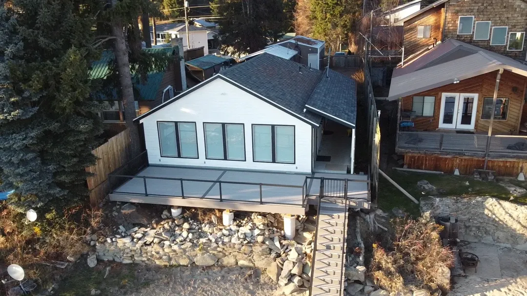 Completed multi-level composite deck, Spokane region